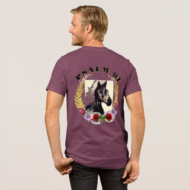 CAMISETA TRIBLENDA PSALM 91 POTRA DE CARRERAS BEBÉ (Detrás Completo)