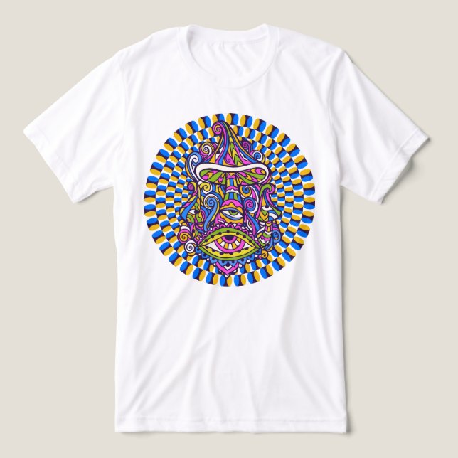 Camiseta Triblenda Psicodelia Mushroom Swirl Unisex Tee (Diseño delantero )