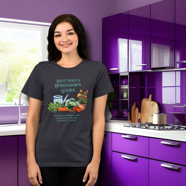 Camiseta Triblenda Publicidad de negocios en el jardín interior (Subido por el creador)