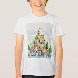 Camiseta Triblenda Pueblo en una isla