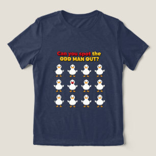Camiseta Triblenda ¿Puedes detectar al hombre extraño divertido 