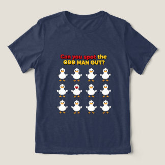 Camiseta Triblenda ¿Puedes detectar al hombre extraño divertido