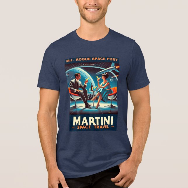 Camiseta Triblenda Puerto espacial Martini Space Travel: Poster Rogue (Anverso)