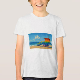 Camiseta Triblenda Puesto de vigilancia del arco iris de la playa de 