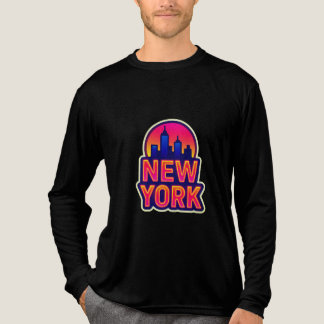 Camiseta Triblenda Pulso urbano: luces de Nueva York