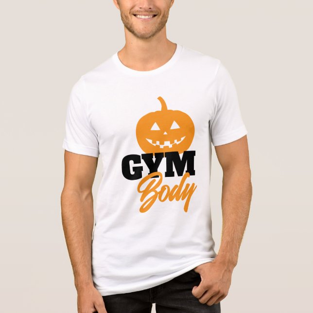 Camiseta Triblenda PUMP KIN Halloween Gym T-Shirt | Premium Back Prin (Anverso)