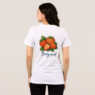 Camiseta Triblenda Pun de Fresa Dulce y Tranquila | Fruta Divertida