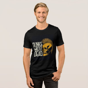 Camiseta Triblenda Punks no muertos con tres mezclas retro
