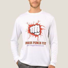 Camiseta Triblenda Puño Golpe Fuerte – Arte de Motivación de Fuerza A
