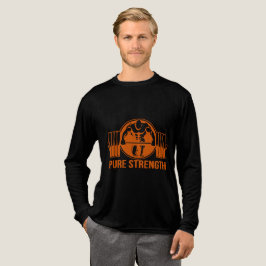 Camiseta Triblenda Pure Strength Powerlifting Logo – Gold Edition Gym