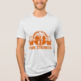 Camiseta Triblenda Pure Strength Powerlifting Logo – Gold Edition Gym
