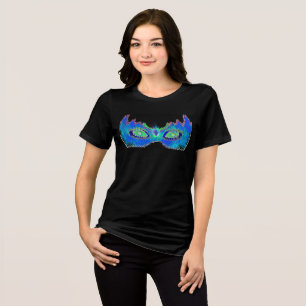 Camiseta Triblenda Purim פּוּרִים máscara de Vashti corona futurista