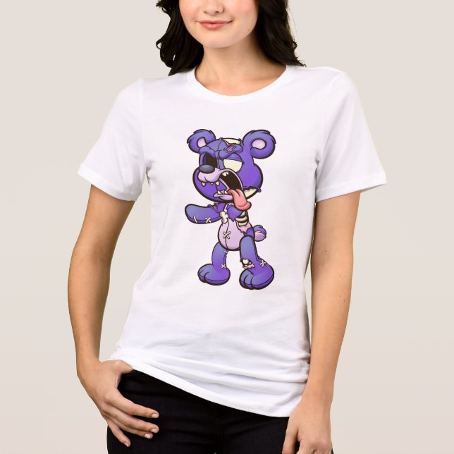 Camiseta Triblenda Purple Zombie Bear (Anverso)