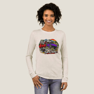 Camiseta Triblenda Púrpura_Solo Yo, Mi 4x4 y Crímenes Reales