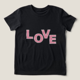 Camiseta Triblenda Purpurina Rosa de Amor