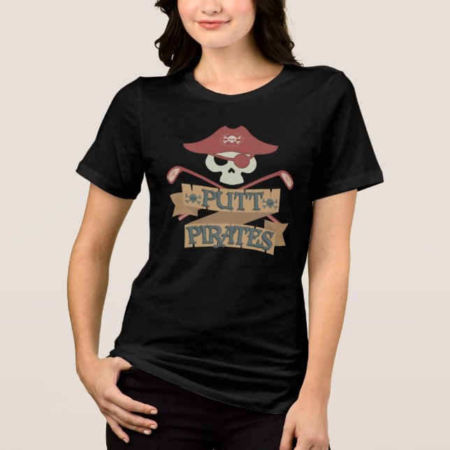 Camiseta Triblenda Putt Pirates Golfing Gag Cum Sports (Anverso)