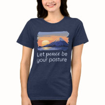 Que la paz sea su postura Serene Sunset Mountain