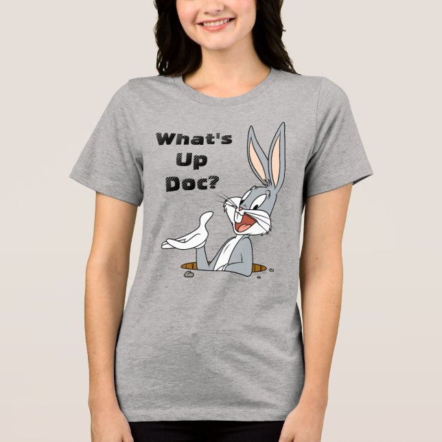 Camiseta Triblenda ¿QUÉ PASA DOC?™ BUGS BUNNY™ Rabbit Hole (Anverso)