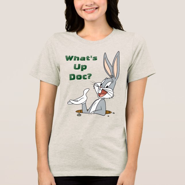 Camiseta Triblenda ¿QUÉ PASA DOC?™ BUGS BUNNY™ Rabbit Hole (Anverso)