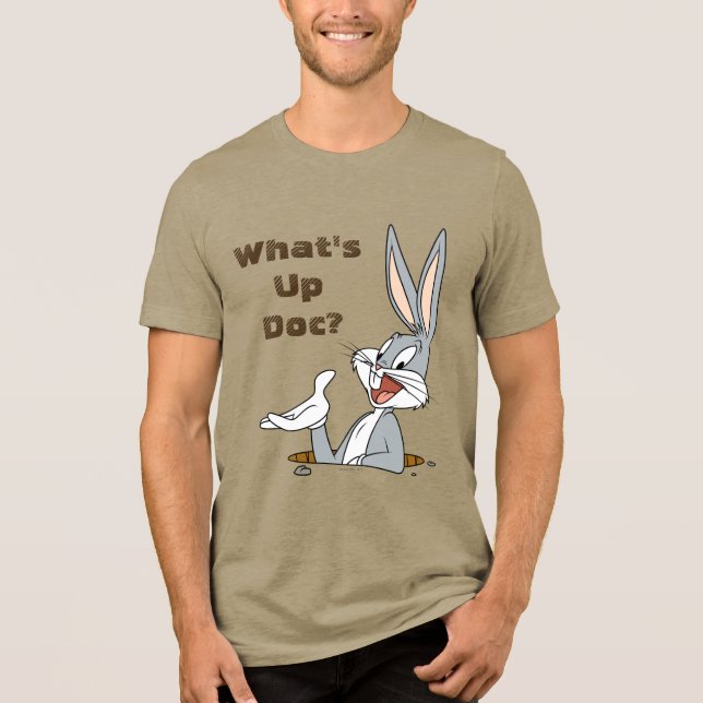 Camiseta Triblenda ¿QUÉ PASA DOC?™ BUGS BUNNY™ Rabbit Hole (Anverso)