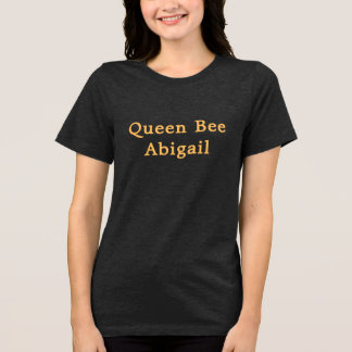 Camiseta Triblenda Queen Bee [Nombre] Negro y Amarillo