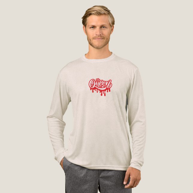 Camiseta Triblenda Queen Design – Elegant Royal Crown Typography for  (Anverso Completo)