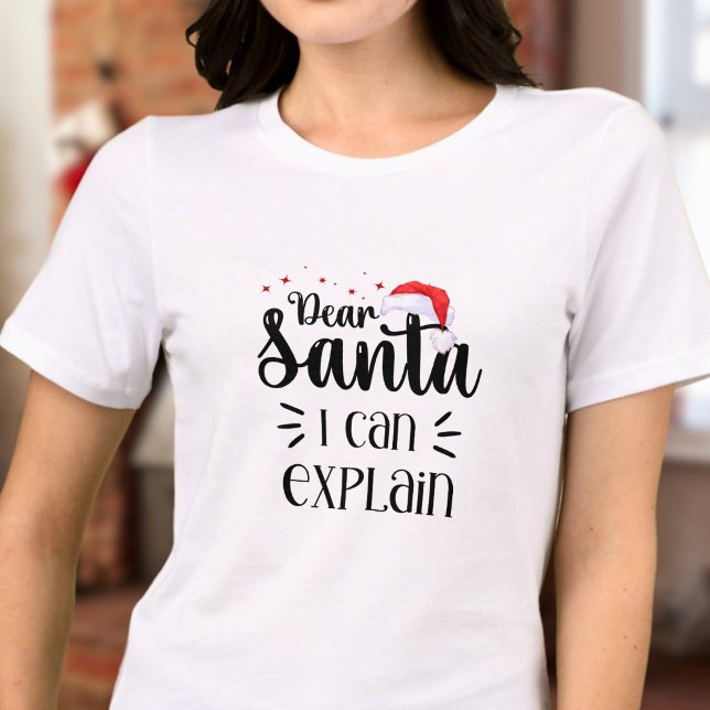 Camiseta Triblenda Querido Papá Noel, puedo explicar el rojo negro gr (Subido por el creador)