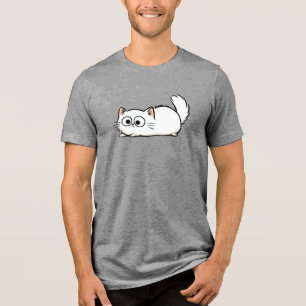 Camiseta Triblenda Quirky Fluffy Tail Cat Tri-Blend Shirt