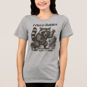 Camiseta Triblenda Rabid Raccoon Humor Sarcástico