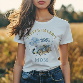 Camiseta Triblenda Race Car Watercolor Little Racer Mom Boy
