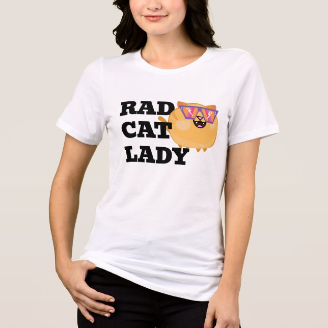 Camiseta Triblenda Rad Cat Lady Cat Mama Tee (Anverso)