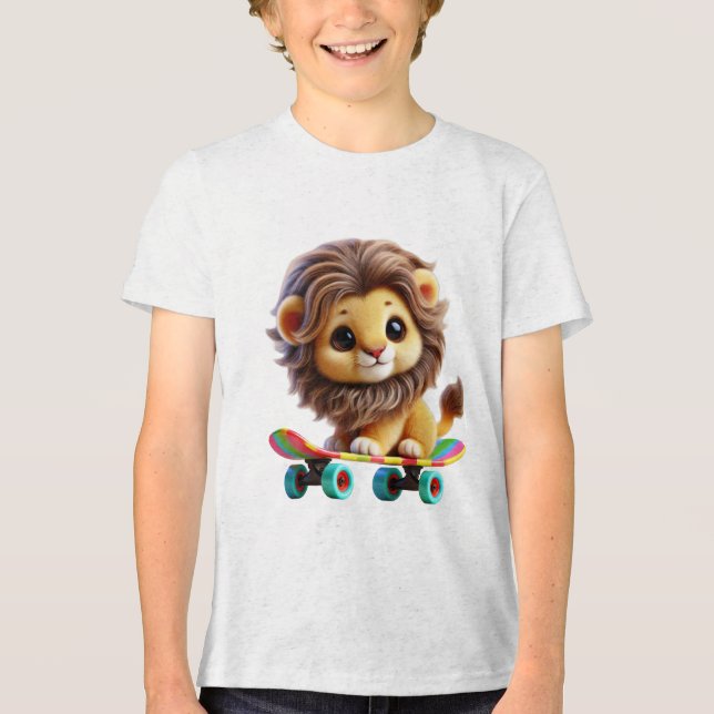 Camiseta Triblenda Rad Lion en un rollo (Anverso)