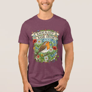 Camiseta Triblenda Radicalizado por la estética del arte de aves dece