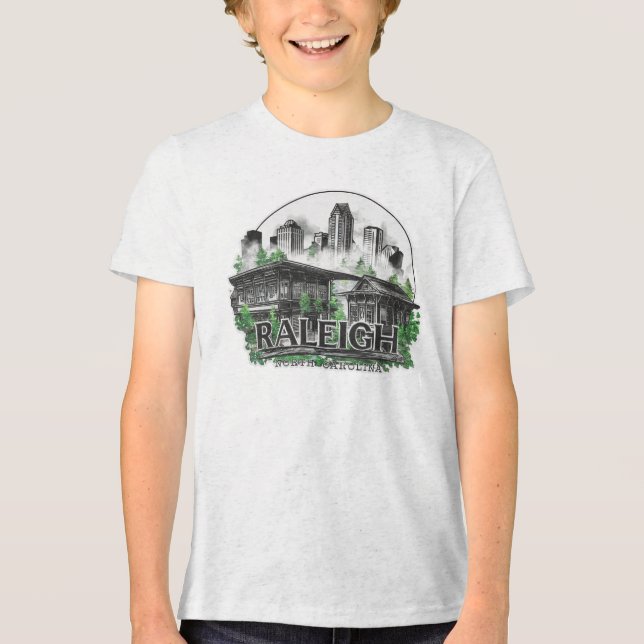 Camiseta Triblenda Raleigh City North Carolina Estados Unidos