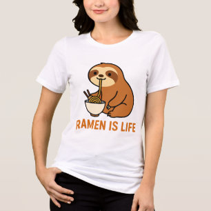 Camiseta Triblenda Ramen de comer espumoso lindo - Lover de fideos di