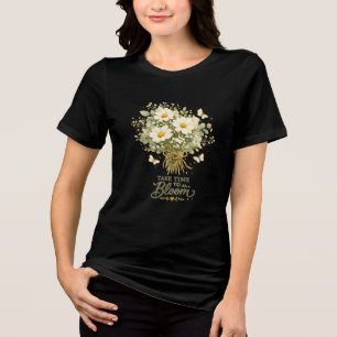 Camiseta Triblenda Ramo de flores silvestres blancas
