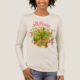 Camiseta Triblenda Ramo de flores silvestres con texto