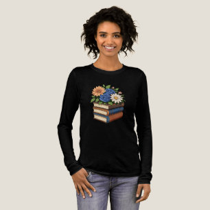 Camiseta Triblenda Ramo de Libros Florales Amante de Libros