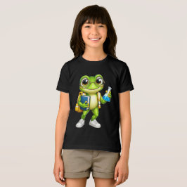 Camiseta Triblenda Rana Adorable Regreso a Clases | Listo para Aprend