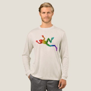 Camiseta Triblenda rana de colores arcoíris de SlipperyJoe renderizad