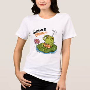 Camiseta Triblenda Rana Divertida Verano Cerebro Silly Rana Dibujos A