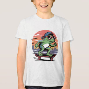 Camiseta Triblenda Rana en monopatín