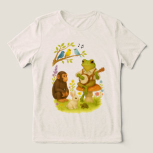 Camiseta Triblenda Rana Sapo Tocando Banjo Animal de Bluegrass Anti
