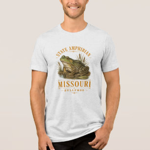 Camiseta Triblenda Rana toro Vintage Emblema Región Show-Me