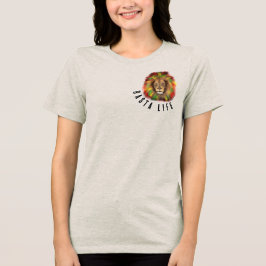 Camiseta Triblenda rasta vida liga rojo amarillo verde Jamaica real