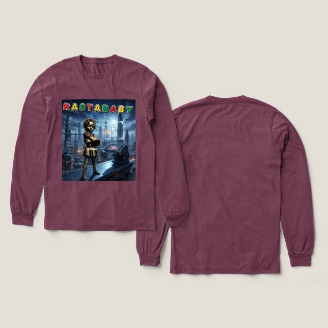 CAMISETA TRIBLENDA RASTABABY (Diseño frontal y trasero)