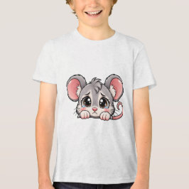 Camiseta Triblenda Ratón Cute Peekaboo