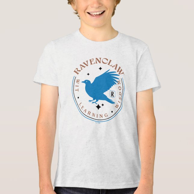 Camiseta Triblenda RAVENCLAW™ Blue Eagle House Pride Badge (Anverso)