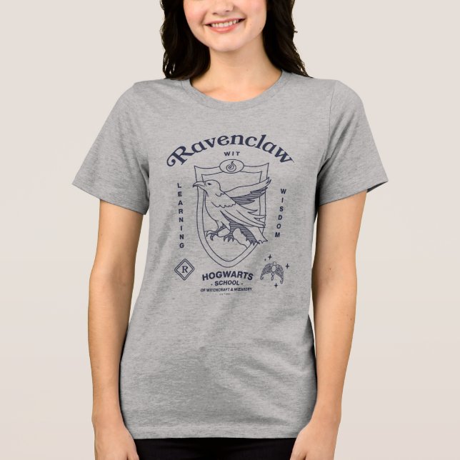 Camiseta Triblenda RAVENCLAW™ Wit Learning Wisdom Crest (Anverso)