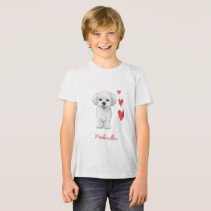 Camiseta Triblenda Raza de juguetes de perro de Malta